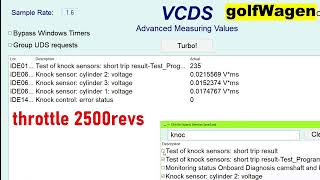 VCDS VW/AUDI knock sensor voltage
