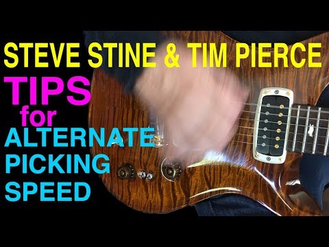 Speed Picking Tips You Need To Know | Alternate Picking | Guitar Lesson | Steve Stine | Tim Pierce