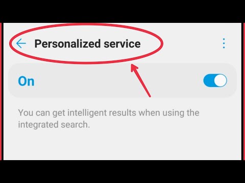 How To Turn ON/OFF Personalized service | LG Phones