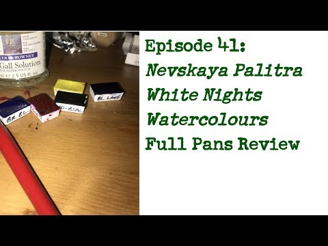 Product Review 41: Nevskaya Palitra White Nights Watercolour full pans