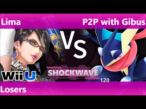 SW 120 - Lima (Bayonetta) vs P2P with Gibus (Greninja) Losers - Smash 4