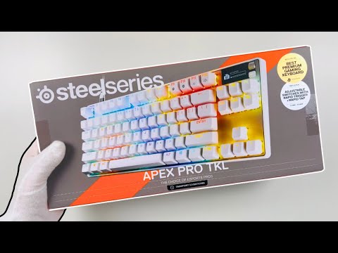 Unboxing SteelSeries Apex Pro TKL Gen 3 White (Fortnite, Minecraft, CS2)