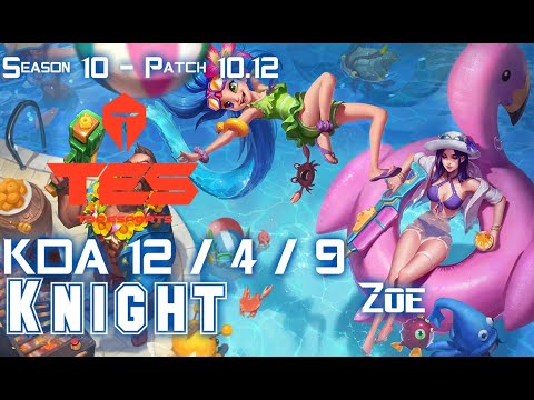 TES Knight ZOE vs KASSADIN Mid - Patch 10.12 KR Ranked