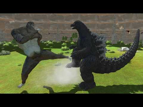 Godzilla Heisei x Space Godzilla VS. Beast Titan! Kick Power Strong - Animal Revolt Battle Simulator
