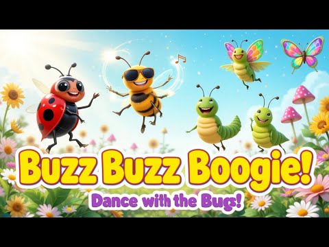 Buzz Buzz Boogie – Dancing Bugs in the Garden | Fun Animated Rhyme for Kids#BuzzBuzzBoogie #kidsrhym