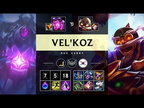 Vel'Koz Carry vs Corki - KR Challenger Patch 25.15