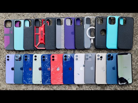 Top 12 iPhone 12/12 Pro Cases Drop Test! Most Durable Case? Video