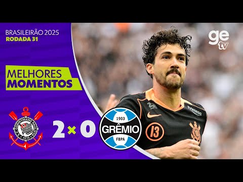 Gols e lances de Corinthians x Grêmio