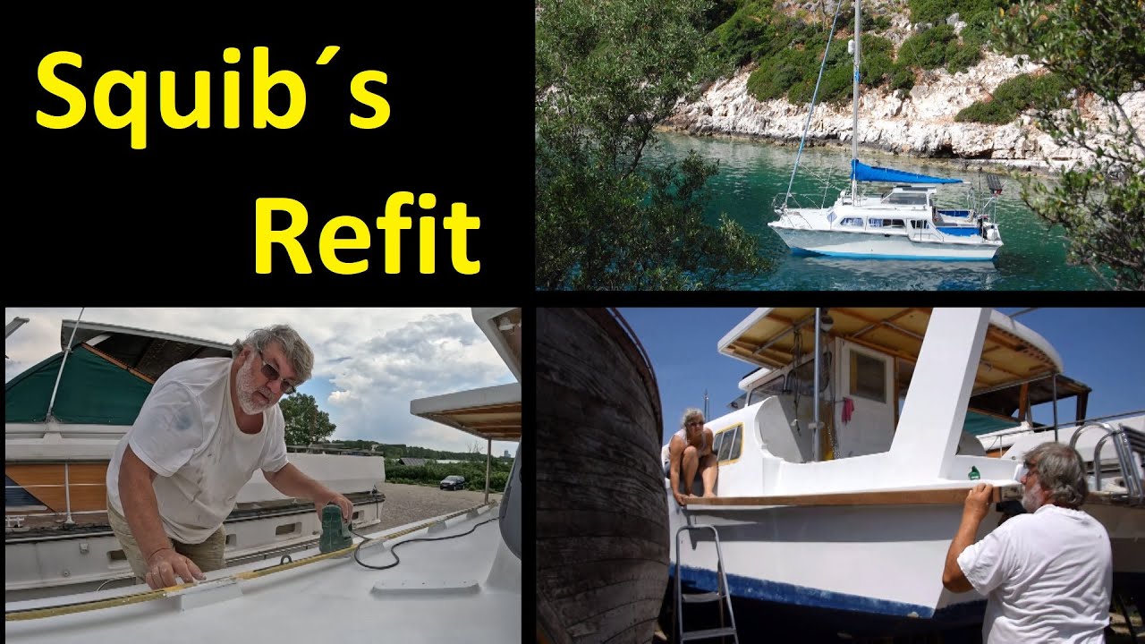 Squib’s Refit - Installing Rub Rails - Priming Upper Deck - Boat Cosmetics /87