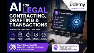 AI for Legal Contracting, Drafting & Transactions | New Udemy Course with Practical Legal AI Labs