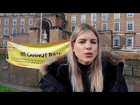 Steph Pike, a leaseholder and organiser of Bristol's building safety rally, is fighting for justice