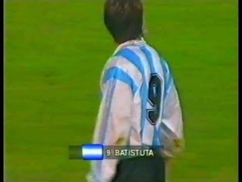 Argentina - Australia / Amistoso 1995 (Batistuta, Ortega, Balbo, Gallardo, Zanetti, Ayala, Simeone)
