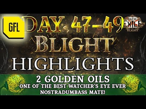 Path of Exile 3.8: BLIGHT DAY # 47 - 49 Highlights ONE OF THE BEST EYES EVER!