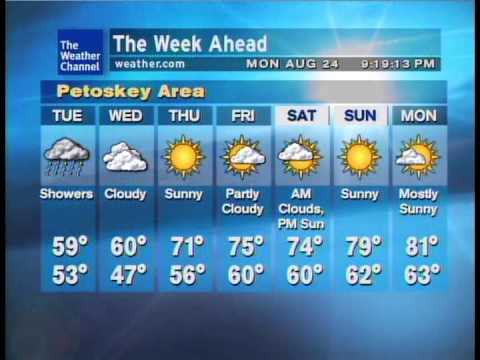 Wet Michigan day... Real WeatherSTAR XL - Petoskey/Harbor Springs, MI