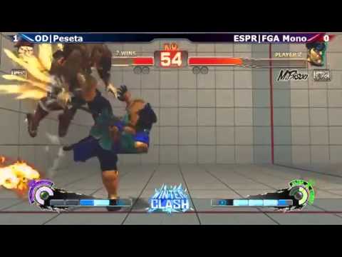 USF4 Losers Finals Winter Clash 2015   OD Peseta Rolento vs ESPR FGA Mono Bison