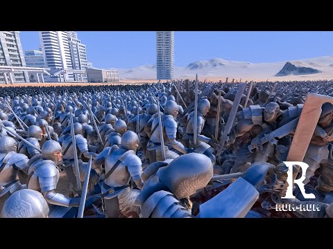 12.000 Orcs vs 12.000 Gondor Soldiers- Ultimate Epic Battle Simulator 2- UEBS 2