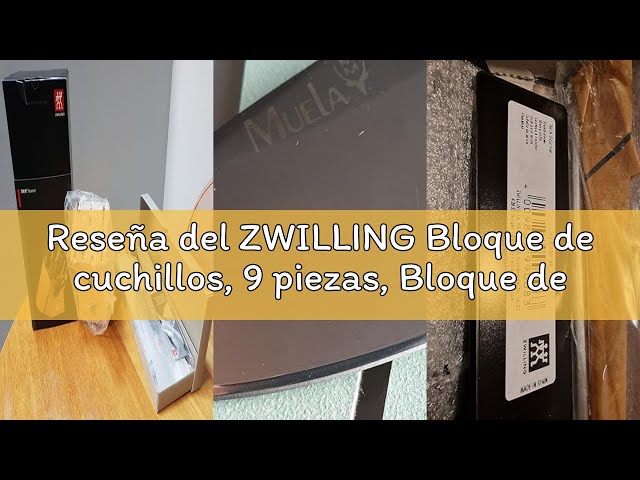 Vídeo relacionado con ZWILLING Bloque de cuchillos auto-afilables de 7 piezas, Bloque de madera, Cuchillos y tijeras con mango especial de acero inoxidable/plástico, Gourmet