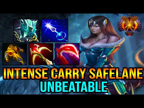 INTENSE CARRY SAFELANE [ Mirana ] UNBEATABLE - HIGH RANK - DOTA 2 GAMEPLAY
