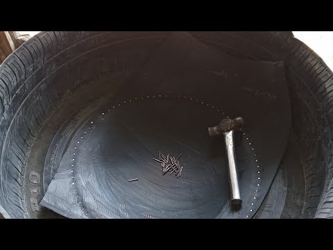 Cara membuat ember dari ban bekas