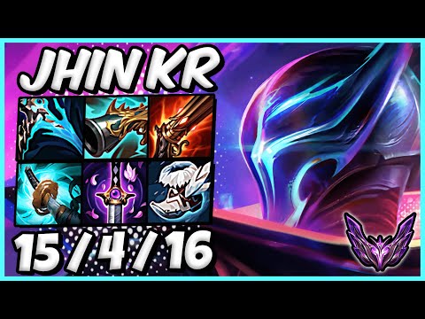 Jhin vs Kaisa ADC / KR Master / Patch 13.12 / Season 13 [ 15 / 4 / 16 ]  ⭐