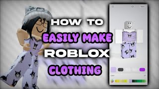 HOW to Make and Upload Roblox Clothes The Easy Way! On mobile 📲 Customuse | Roblox