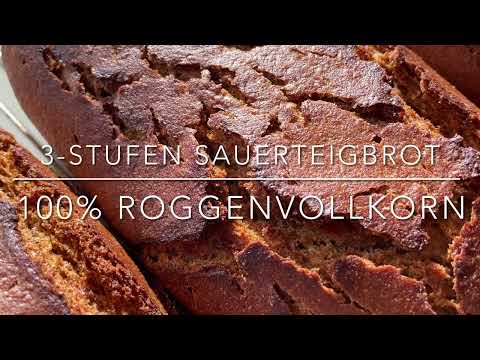 3-Stufen Sauerteigbrot aus 100% Roggenvollkornmehl