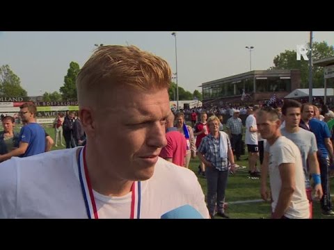 Niels Redert na afloop van Excelsior Maassluis - FC Lienden