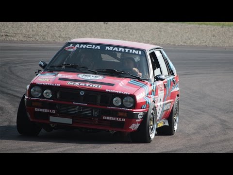 FAST Lancia Delta HF Integrale Turbo on track - Turbo & Blowoff sound