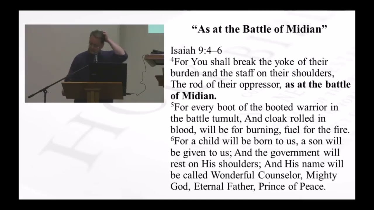 As at the Battle of Midian