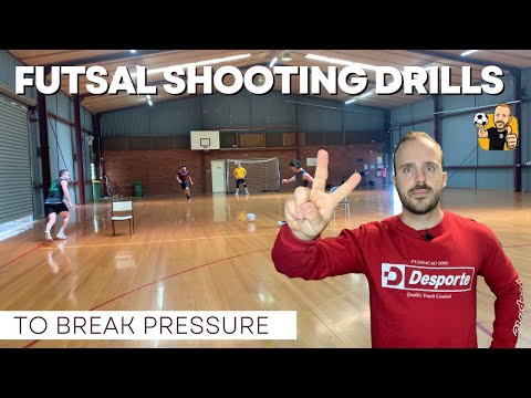 FUTSAL SHOOTING DRILLS TO BREAK PRESSURE // 3-1 FUTSAL SYSTEM