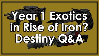 Destiny Taken King: Should Thorn, Icebreaker & Other Exotics Come Back? Nightfall Q&A