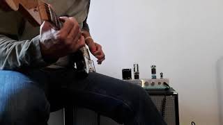 Video thumbnail for Tung Sol 7581A vacuum tube test with Emery Superbaby tube amplifier (Stevie Ray Vaughan noodling) by Delta Slim