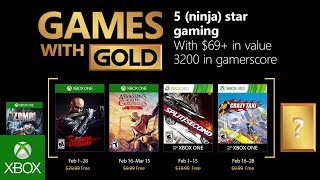 Games With Gold di febbraio
