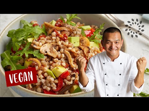Erfrischend anders 🥗 | Buchweizensalat mit Pilzen