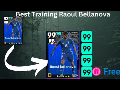 Free Raoul Bellanova Best training guide in Efootbal2025 #efootball