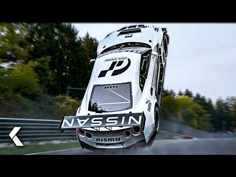 The Nürburgring Nissan GTR Nismo Crash Scene - GRAN TURISMO Clip (2023) | David Harbour