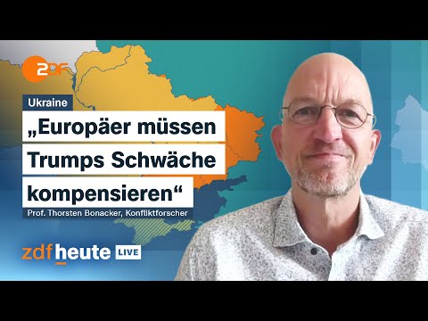 Ukraine: Selenskyj und Merz bei Trump nach Treffen mit Putin | ZDFheute live zur Taktik der Europäer