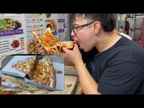 Ultimate 14 Inch Pizza Slice Challenge!