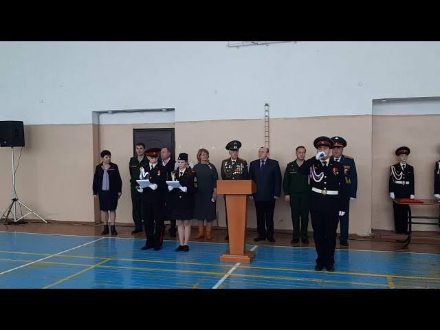 Тәтеш кадет мәктәп-интернаты укучыларының кадет Антын кабул итү тантанасы. (3)