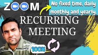 how to schedule a recurring zoom meeting | zoom recurring meeting