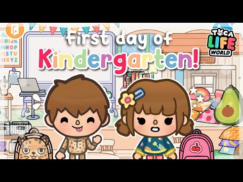 First day of kindergarten!! 🐯🍎 *WITH VOICE* II Toca boca Roleplay