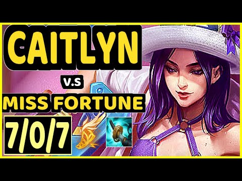 APOLLO (CAITLYN) vs MISS FORTUNE - 7/0/7 KDA BOTTOM ADC CHALLENGER GAMEPLAY - NA