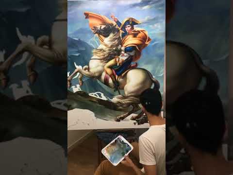 Napoleão Bonaparte- Hyper-realistic oil painting on canvas - Millani