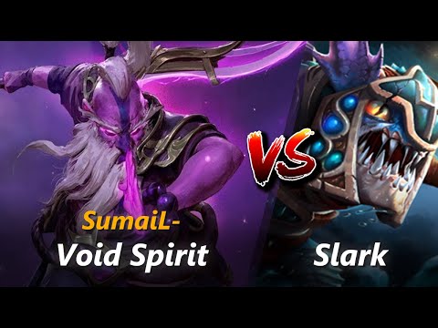 How to Void Spirit mid vs Slark (feat. SumaiL-) | First 10 minutes