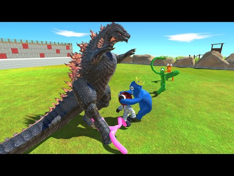 Battle Between Gojira vs ALL Rainbow Friends - Animal Revolt Battle Simulator