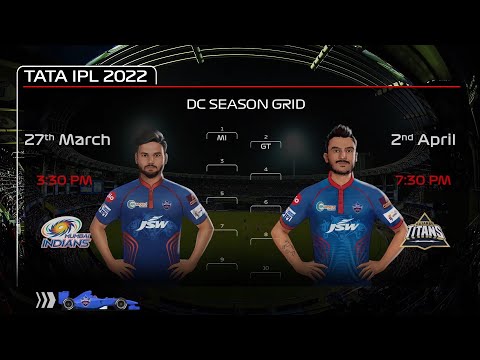 Delhi Capitals' Fixtures | TATA IPL 2022