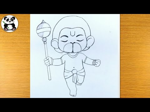Flying bal hanumanji god pencil sketch | gods drawing for beginners​⁠​⁠​⁠@TaposhiartsAcademy bhi