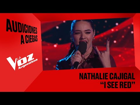 Nathalie Cajigal - “I see red” - Audiciones a ciegas - La Voz Argentina 2025