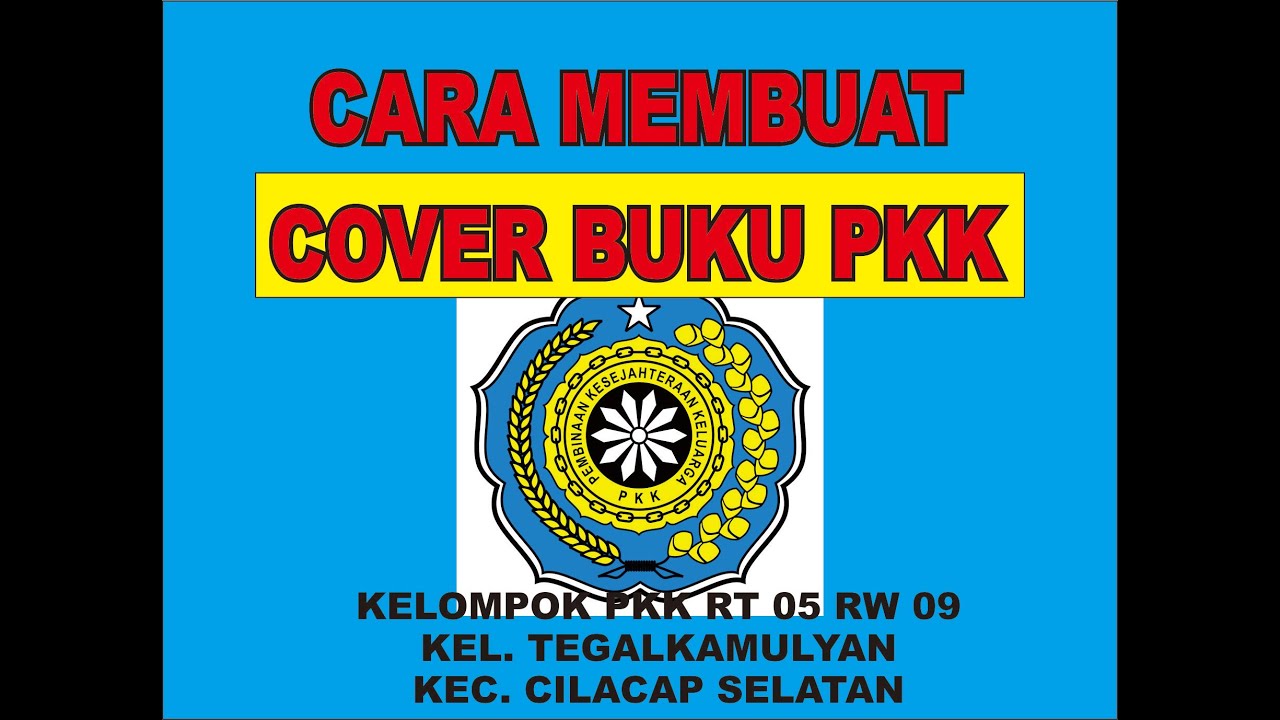 Membuat Cover Buku PKK