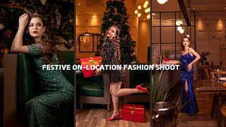 Behind the Scenes: Turning a Fine-Dining Restaurant into a Holiday High-End Fashion Campaign Set 🎄📸